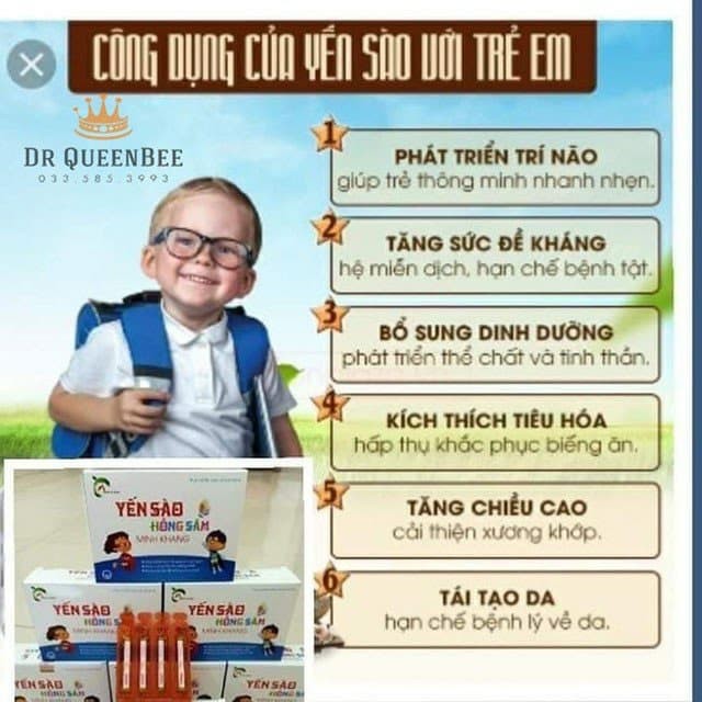 Yến Sào Hồng Sâm Minh Khang - Biếng Ăn, Tiêu Hóa Hấp Thu Dinh Dưỡng Kém