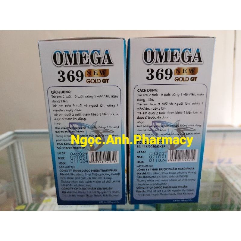 Dầu cá Omega 369 New Gold GT