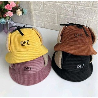 SALE 50%: Mũ Off đội đầu có bịt tai cơ động cho bé trai, gái chống gió lùa