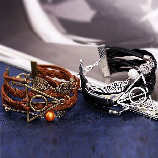 1 vòng dây da tết nhiều tầng cổ điển và cá tính