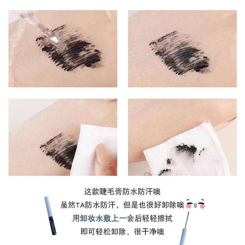 Mascara Chuốt Mi Đầu Cọ Mảnh Chống Nước Lâu Trôi Tự Nhiên