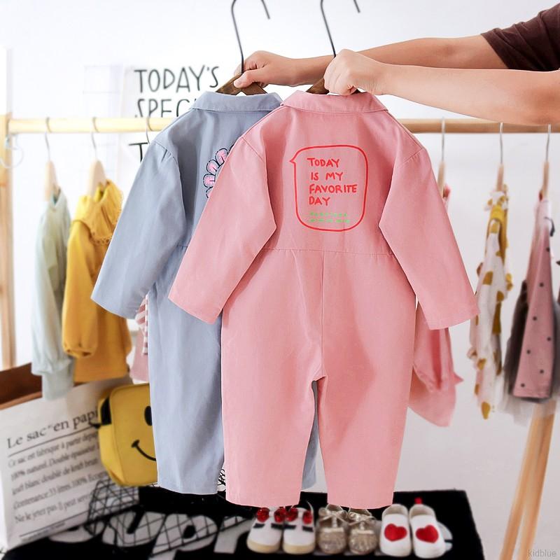 Jumpsuit Dài Tay Dễ Thương Cho Bé Gái