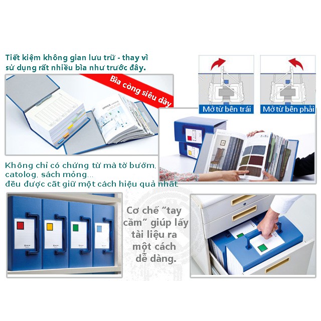 File còng ống A4 Kingjim 15cm-3515