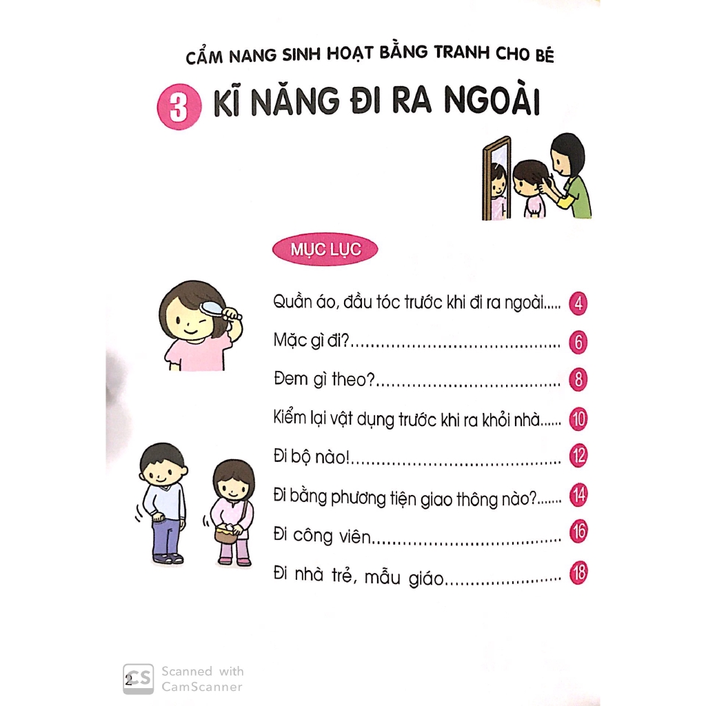 Sách - Cẩm Nang Sinh Hoạt Bằng Tranh Cho Bé Tập 3: Kĩ Năng Đi Ra Ngoài