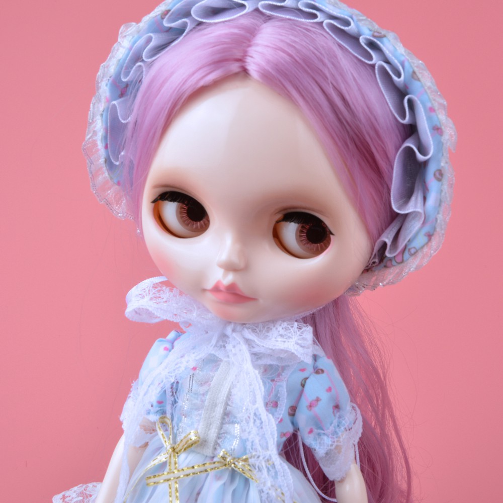 Blythe Búp Bê NBL Tùy Chỉnh Sáng Bóng Mặt 1/6 Bjd Bóng Khớp Búp Bê Búp Bê Blythe Cho Cô Gái Búp bê cô gái mắt To