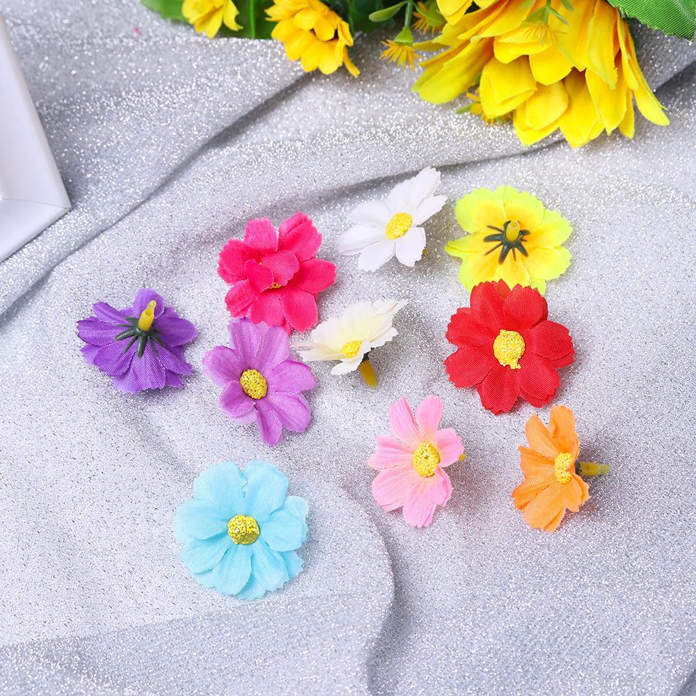 Set 100 Bông Hoa Nhân Tạo Nhiều Màu Sắc Dùng Để Trang Trí Nhà Cửa / Tiệc Cưới