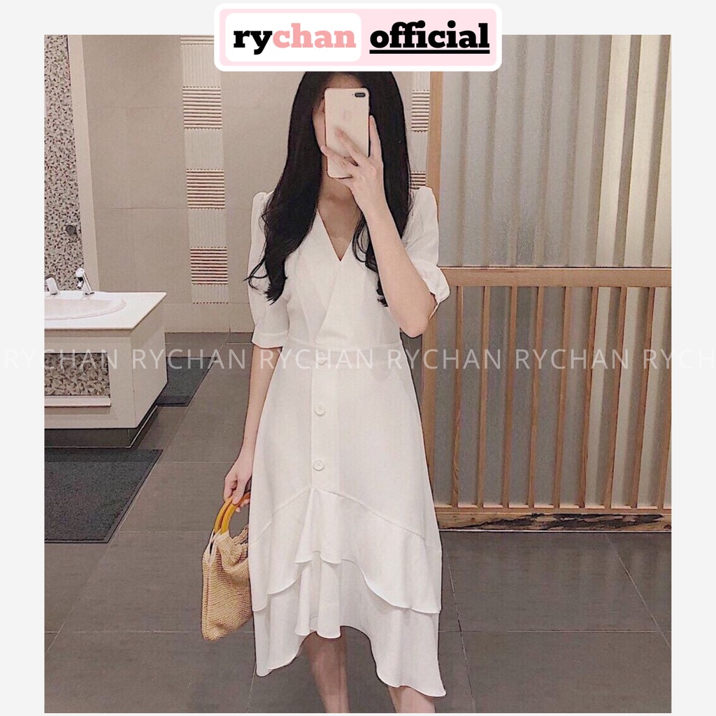 [ẢNH THẬT CUỐI] DX506 - Đầm Xòe Đắp Chéo Đuôi Tầng Nhiều Màu