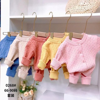 Bộ len cài cúc cao cấp cho bé gái bé gái size 66-90, set bộ len sơ sinh, quần só trẻ em