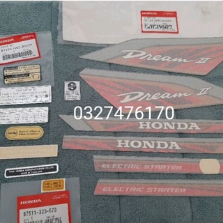 Full bộ tem xe DREAM thái luôn thông số hàng xịn Honda