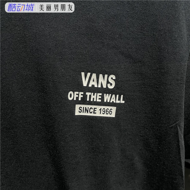 Vans Áo Thun Thể Thao Ngắn Tay Thoáng Khí In LOGO VN0A3ZOCBLK / Cy
