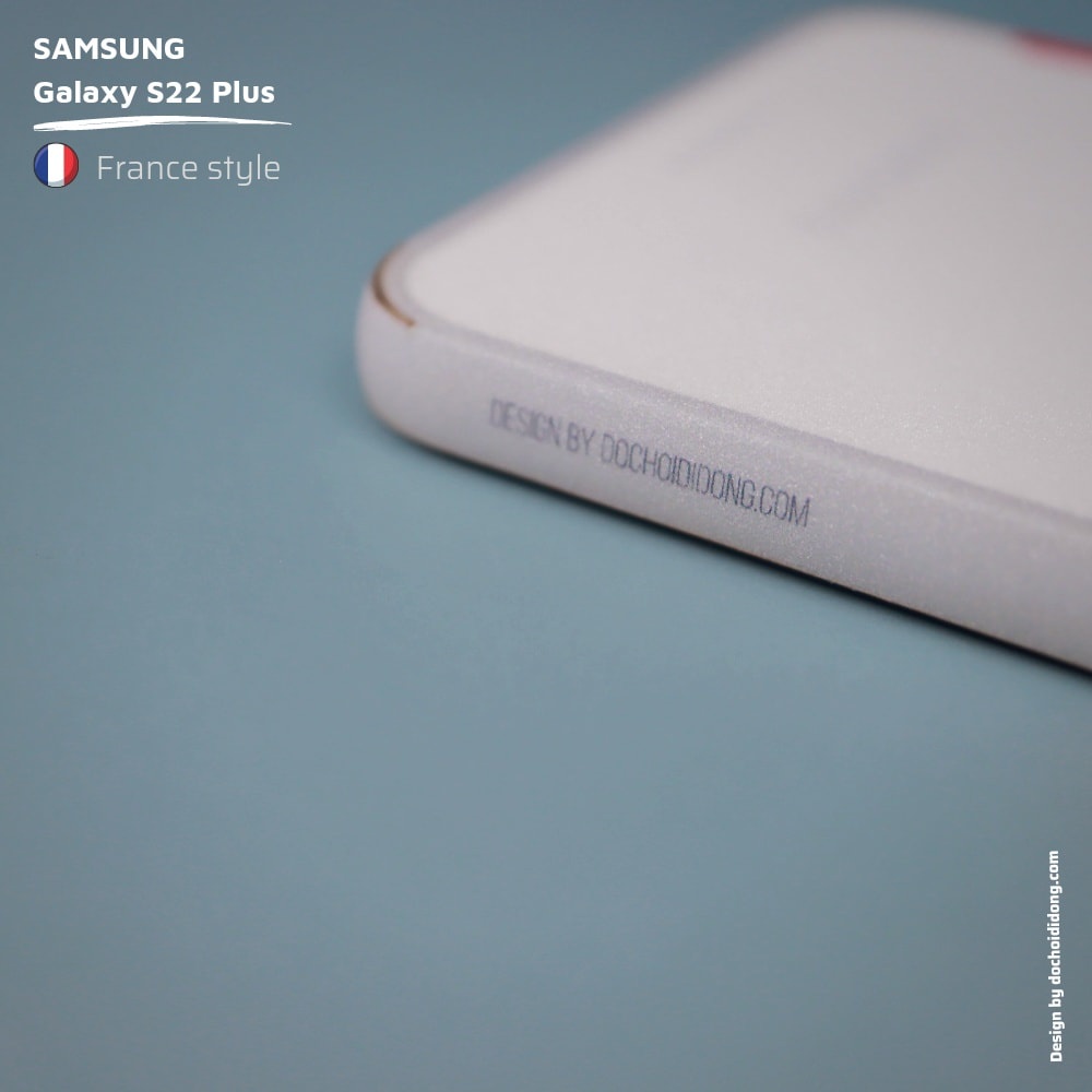 Miếng dán skin France Style cho Samsung S22+ Plus ( skin cờ Pháp )