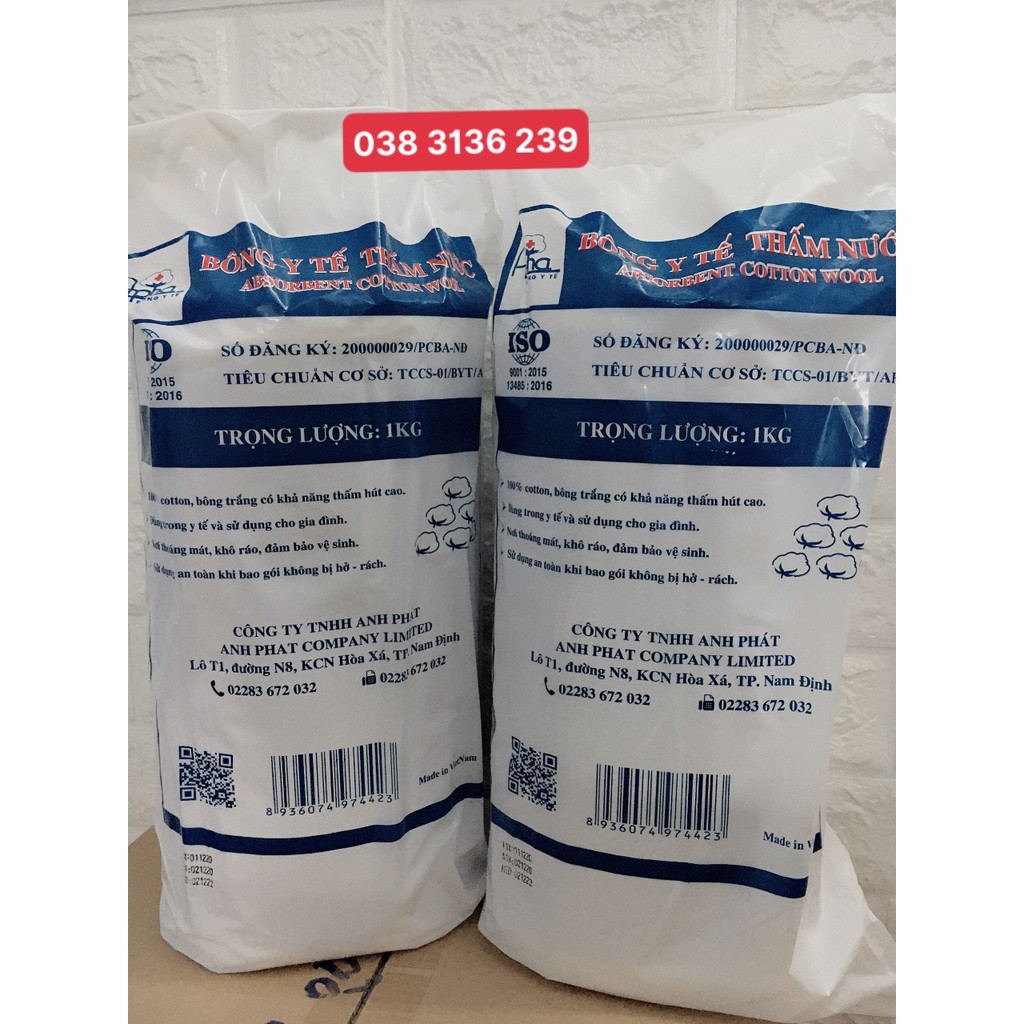 Bông y tế 1kg - Alpha