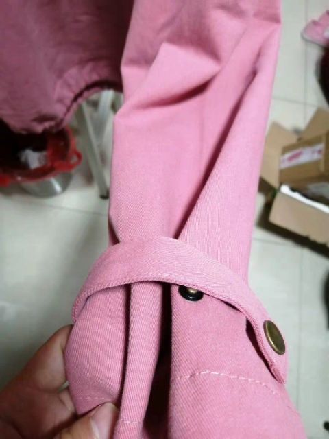 Áo hoodie kaki đan dây cổ dáng rộng oversize Ulzzang siêu xinh 😍 | BigBuy360 - bigbuy360.vn