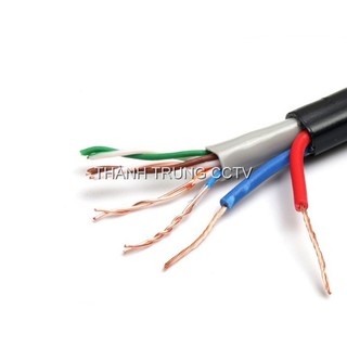 Cáp mạng có dây nguồn ngoài trời 50 mét