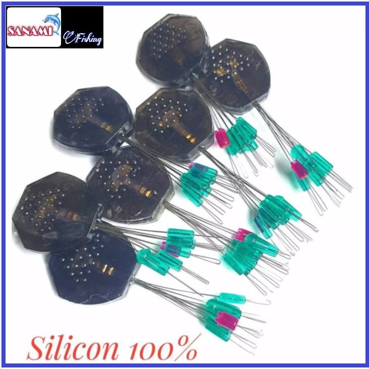 Hạt Chặn Phao Silicon Trong suốt hạt chặn phao câu đài cao cấp phụ kiện câu đài PKK02 - Sanami Fishing