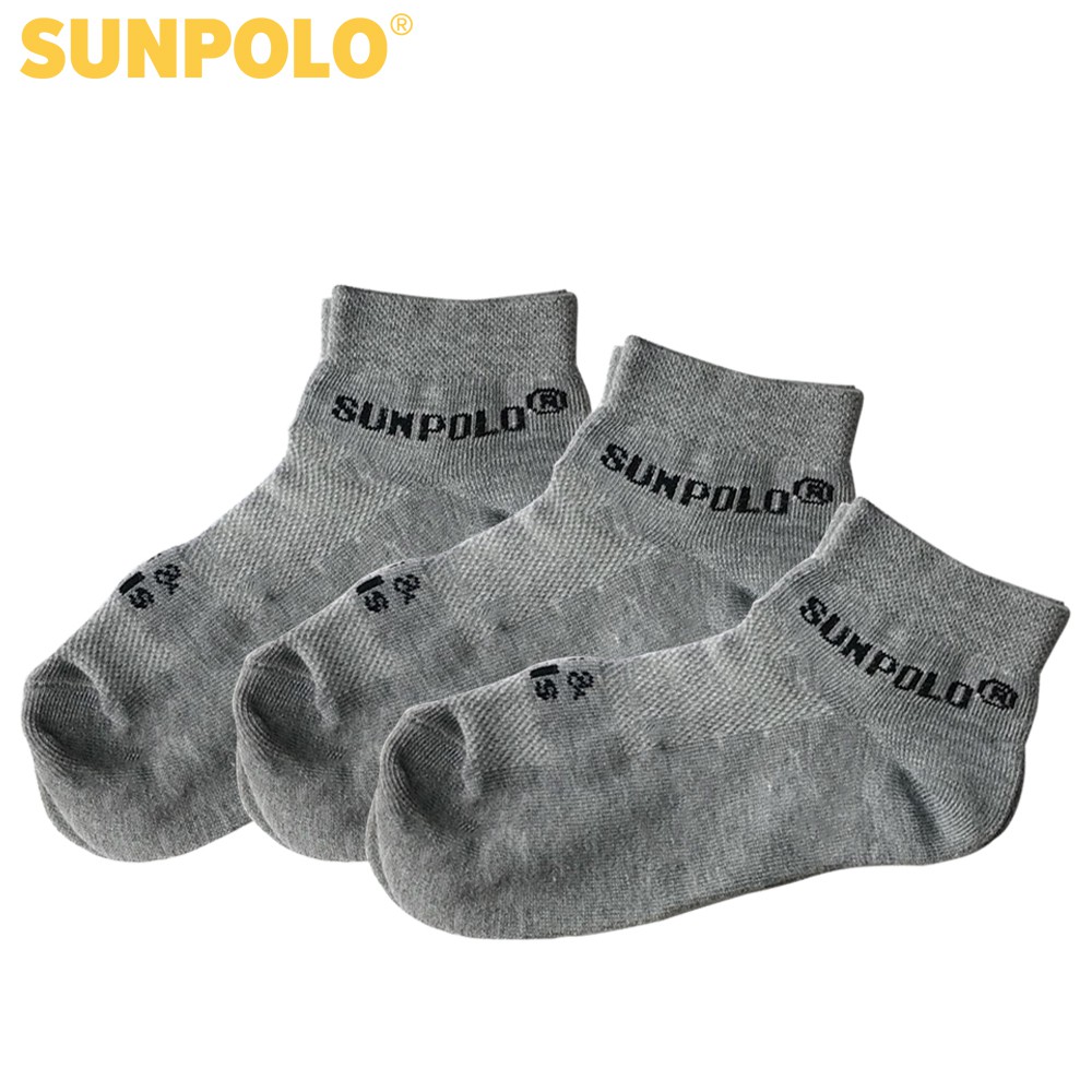 Combo 2 đôi vớ nam cổ ngắn cotton SUNPOLO - SUV02M Màu ngẫu nhiên