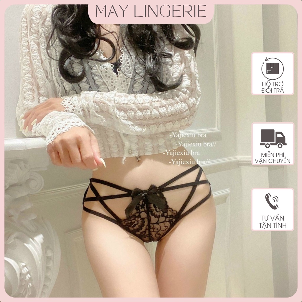 Quần lót nữ ren phối dây thoáng khí - Quần chip nữ sexy siêu quyến rũ QD526