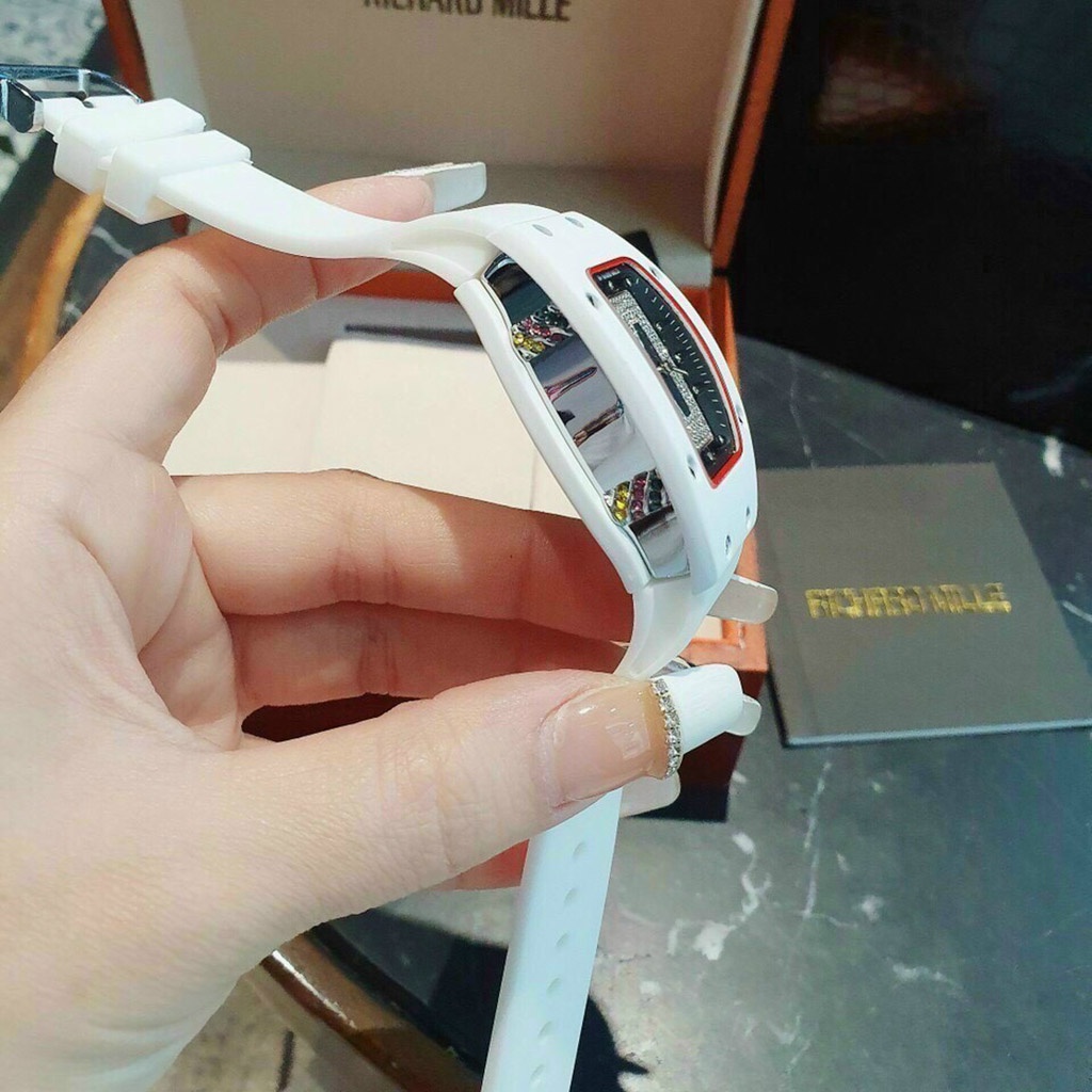 Đồng hồ nữ dây silicon Richard mille sang trọng thiết kế nhỏ gọn đủ màu, full box, bảo hành 12 tháng