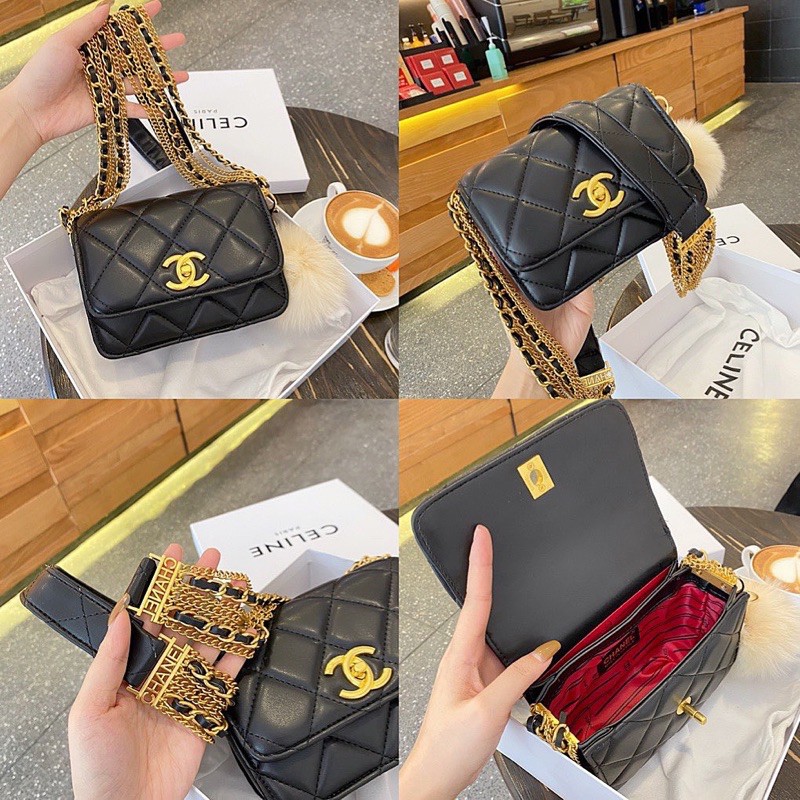 Túi €•hanel Ngọc Trinh vân trám mini | BigBuy360 - bigbuy360.vn