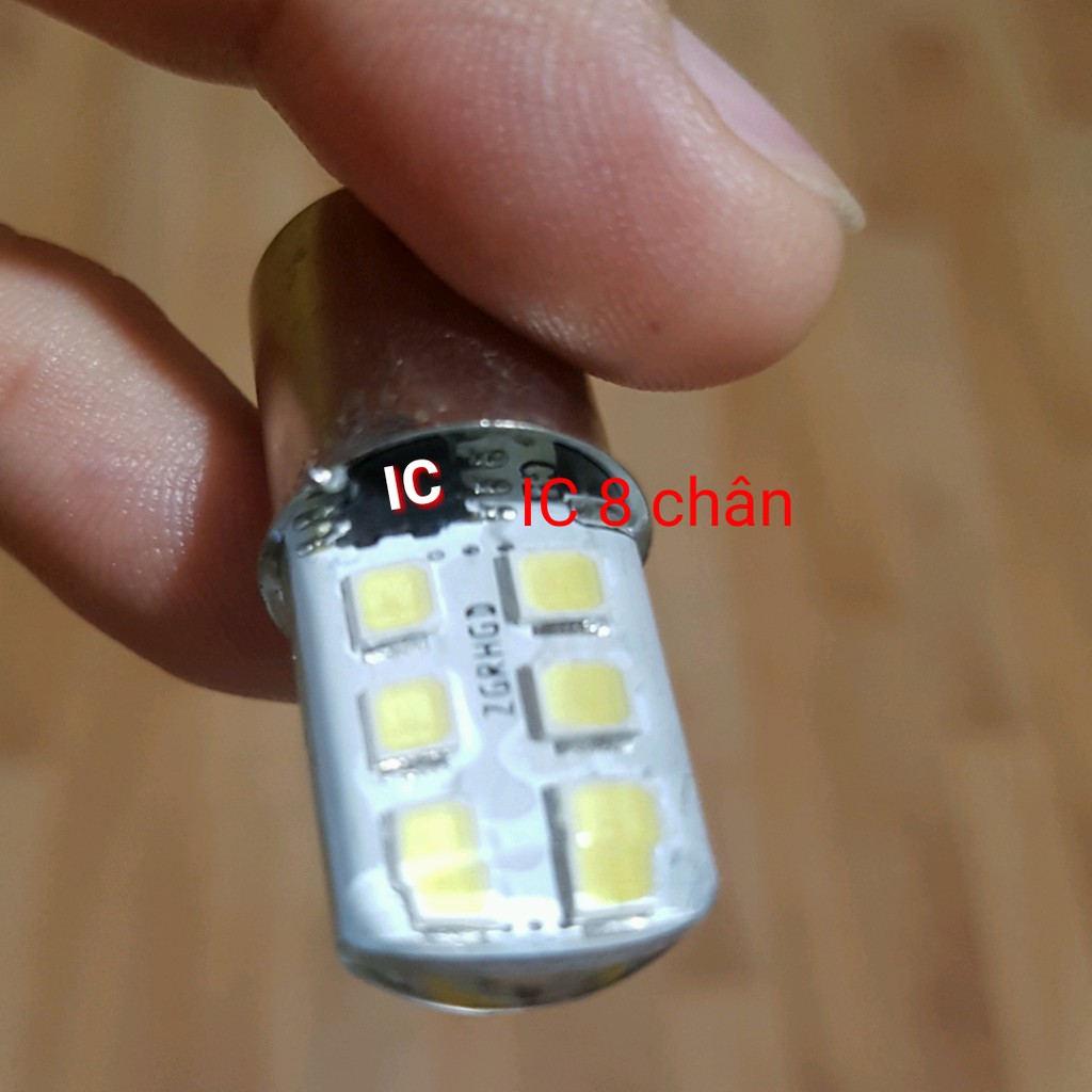 Bóng đèn led đèn lùi, đèn Chớp khi phanh 12 led có IC Đèn Lùi xe Ôtô xe máy sáng không chớp Giá 1 bóng