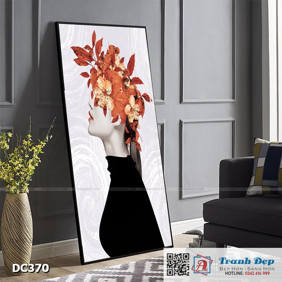 Tranh đơn canvas treo tường Decor Chân dung nghệ thuật - DC370