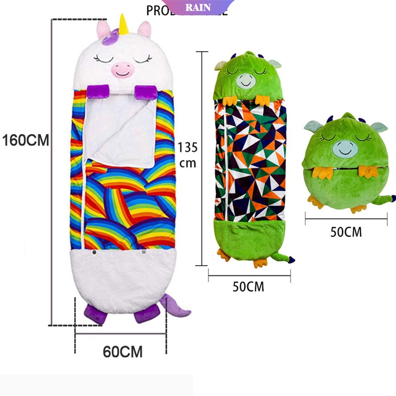 1 Gối Ngủ Mềm Mại Giữ Ấm Họa Tiết Hoạt Hình Dễ Thương Cho Bé