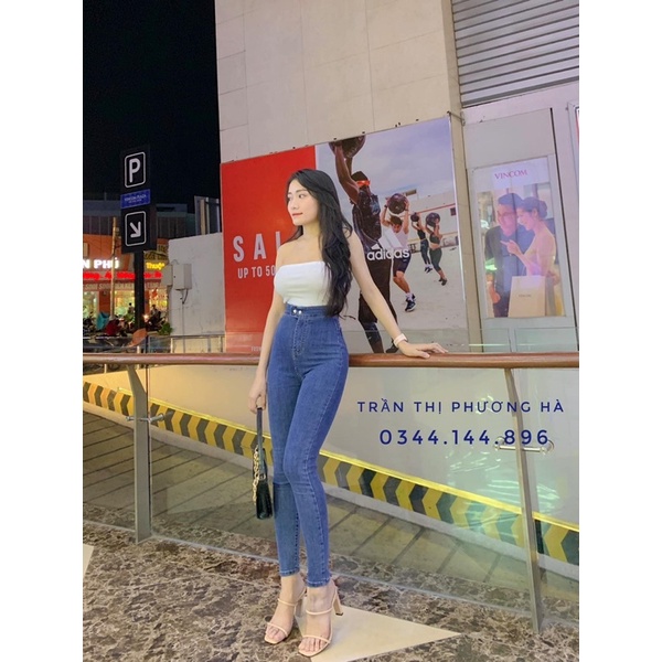 QUẦN JEANS HAI NÚT BẤM