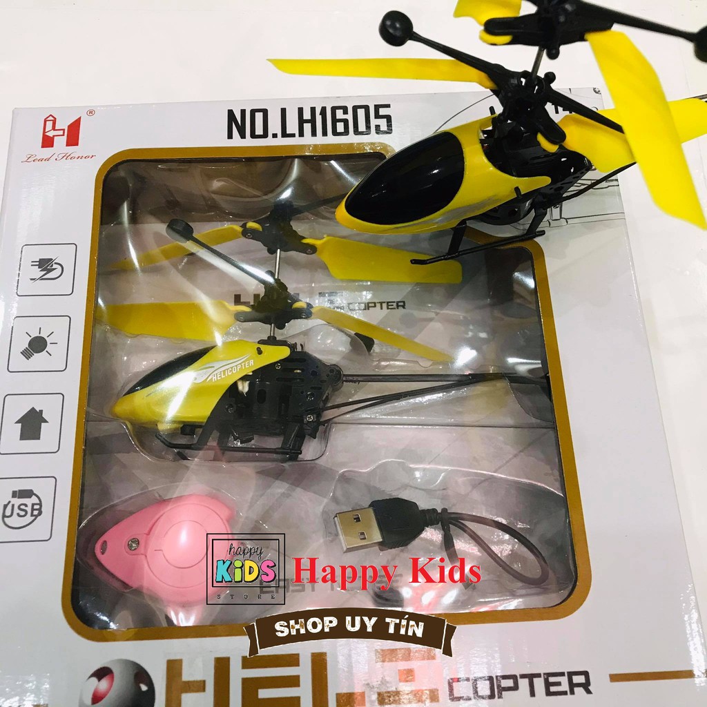 Máy bay điều khiển mẫu mới nhất helicopter có nút cảm ứng để dừng máy bay tức thì an toàn tránh va chạm