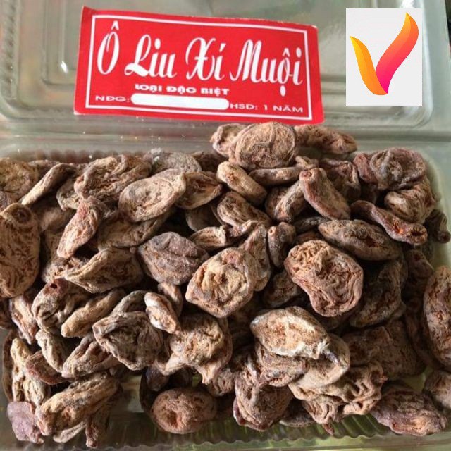 500g Xí muội thịt ( xí muội ôliu) chua ngọt trái to không hạt (1137)