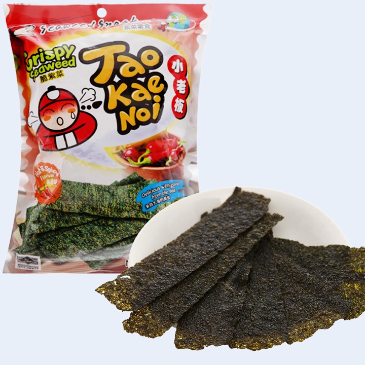 SNACK RONG BIỂN TAO KAE NOI - CRISPY SEAWEED VỊ CAY 32 GRAM