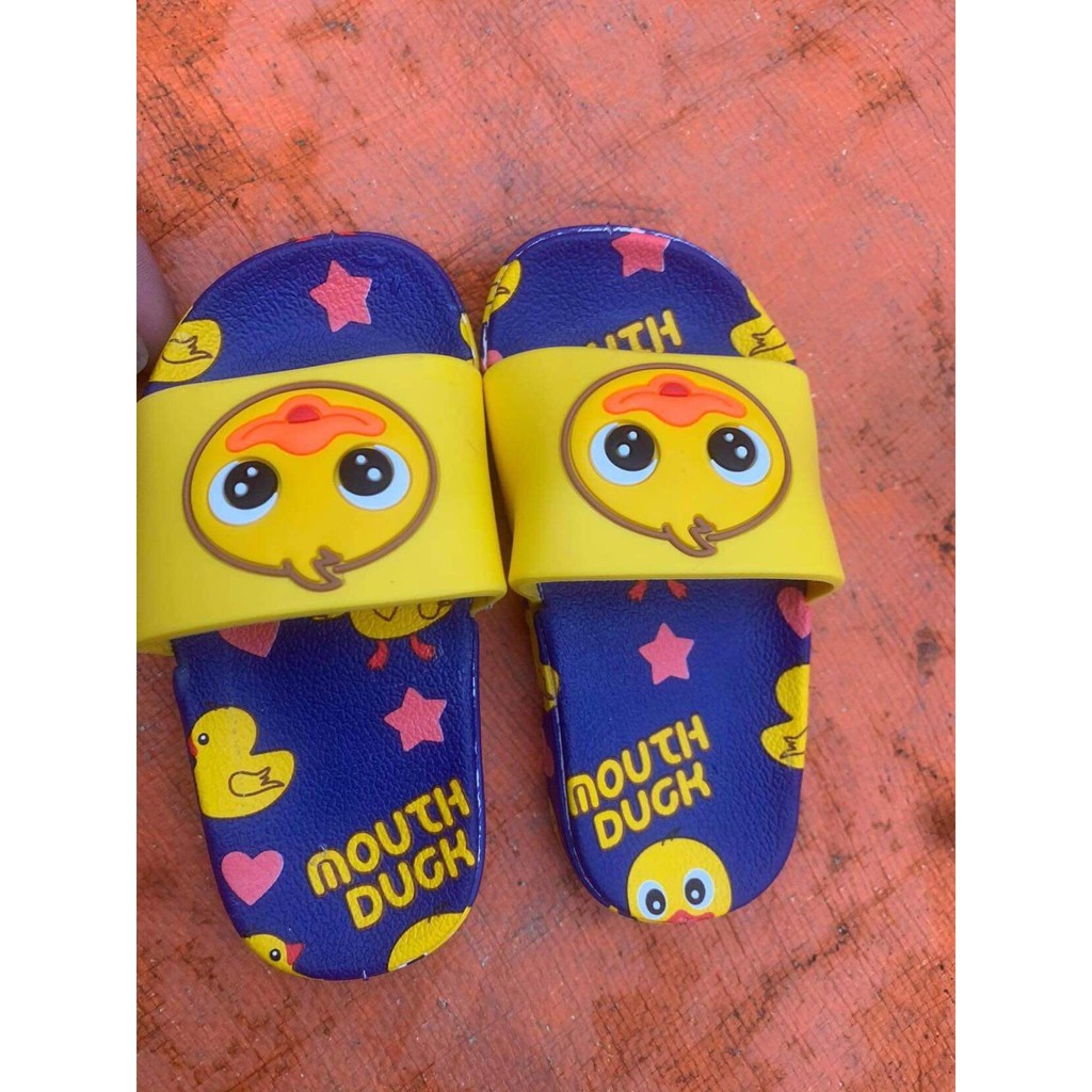 Dép em bé trai Dép trẻ em 💥FREESHIP💥 Dép cho bé từ 3-8 tuổi ,dép lê quai ngang cho bé trai bé gái hình chú vịt đế mềm