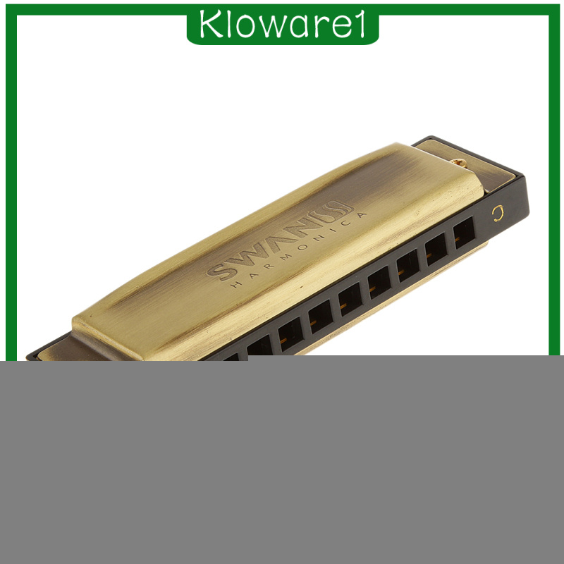 Kèn Harmonica 10 Lỗ Klowareic Kèm Hộp Đựng