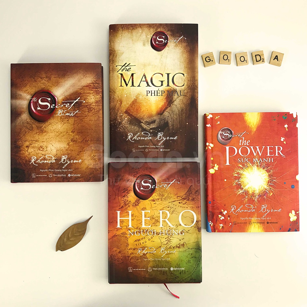 Sách - Combo Trọn Bộ The Magic Phép Màu + The Secret Bí Mật + The Power Sức Mạnh + Hero Người Hùng (Rhonda Byrne)