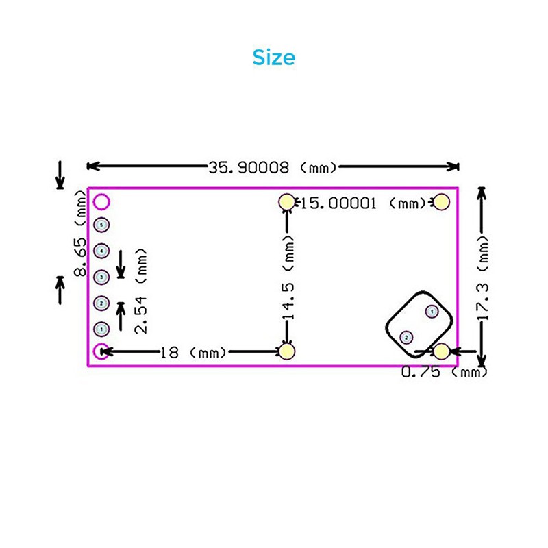 Set 5 Công Tắc Cảm Biến Radar Rcwl-0516 5-7m 4-28v 100ma