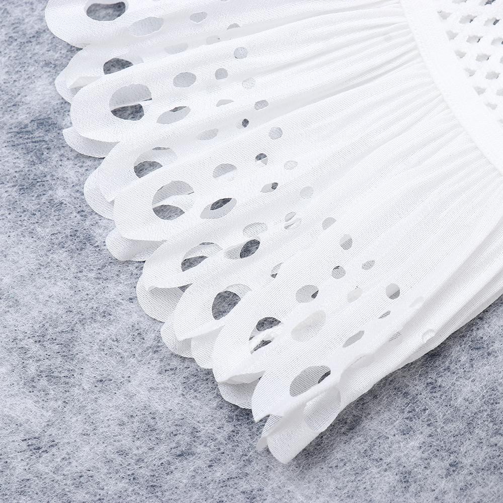 MAYSHOW Áo Sweater Phối Ren Giả Xếp Ly Xinh Xắn Thời Trang