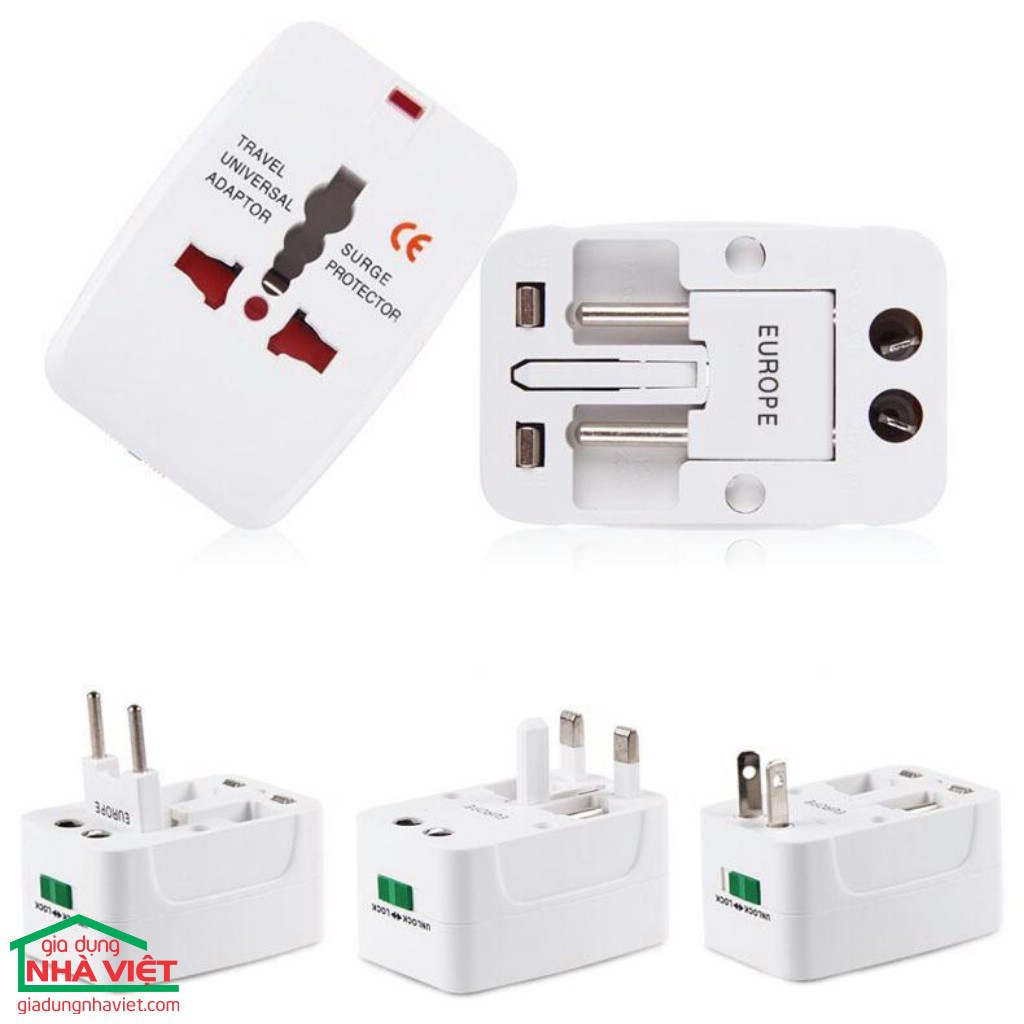 Ổ CẮM – PHÍCH CẮM CHUYỂN ĐỔI DU LỊCH QUỐC TẾ – UNIVERSAL TRAVEL AC ADAPTER