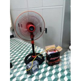 Quạt Kẹp Bình Ắc Quy 12V Điện Cơ 9109-Quạt Cây Đứng-Rút Lửng DC-Chính Hãng,Gía rẻ -Bảo Hành 12 tháng
