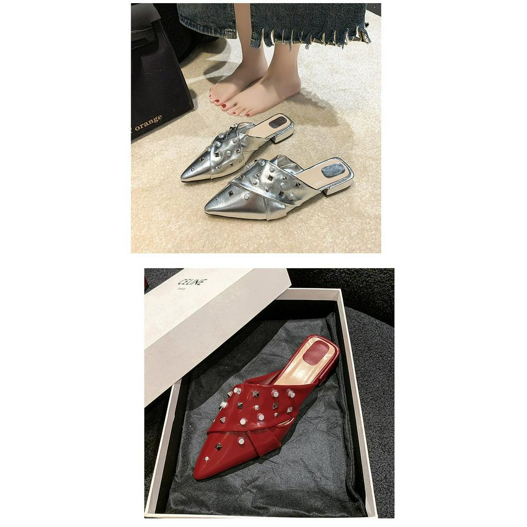 Giày Sandal Cao Gót Mũi Nhọn Thời Trang Dành Cho Nữ