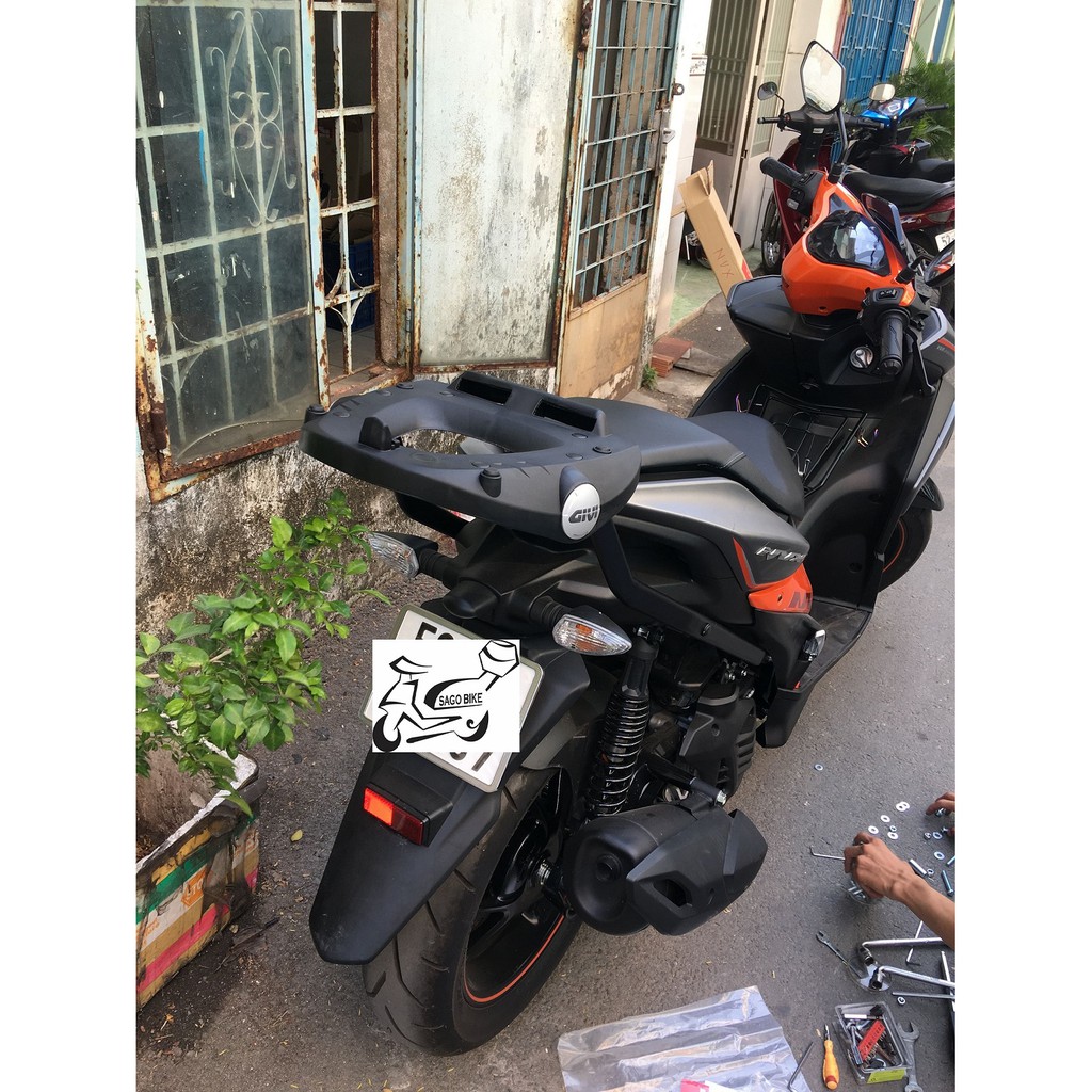 Baga SRV NVX 155 chính hãng - AEROX 155, baga Givi chính hãng, mới 100%