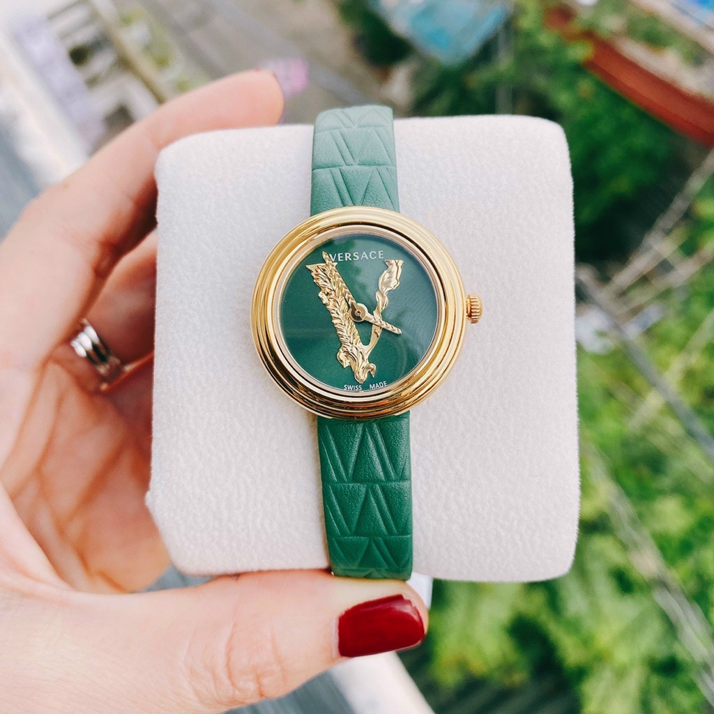 Đồng hồ đeo tay nữ, đồng hồ nữ VERSACE chính hãng dây da cao cấp, full box sang chảnh, siêu đẹp, cực sang cho phái nữ