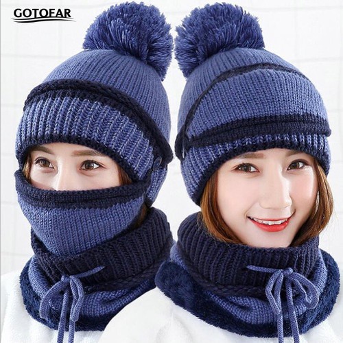 SET KHĂN MŨ LEN CHO NỮ SIÊU ẤM SIÊU XINH