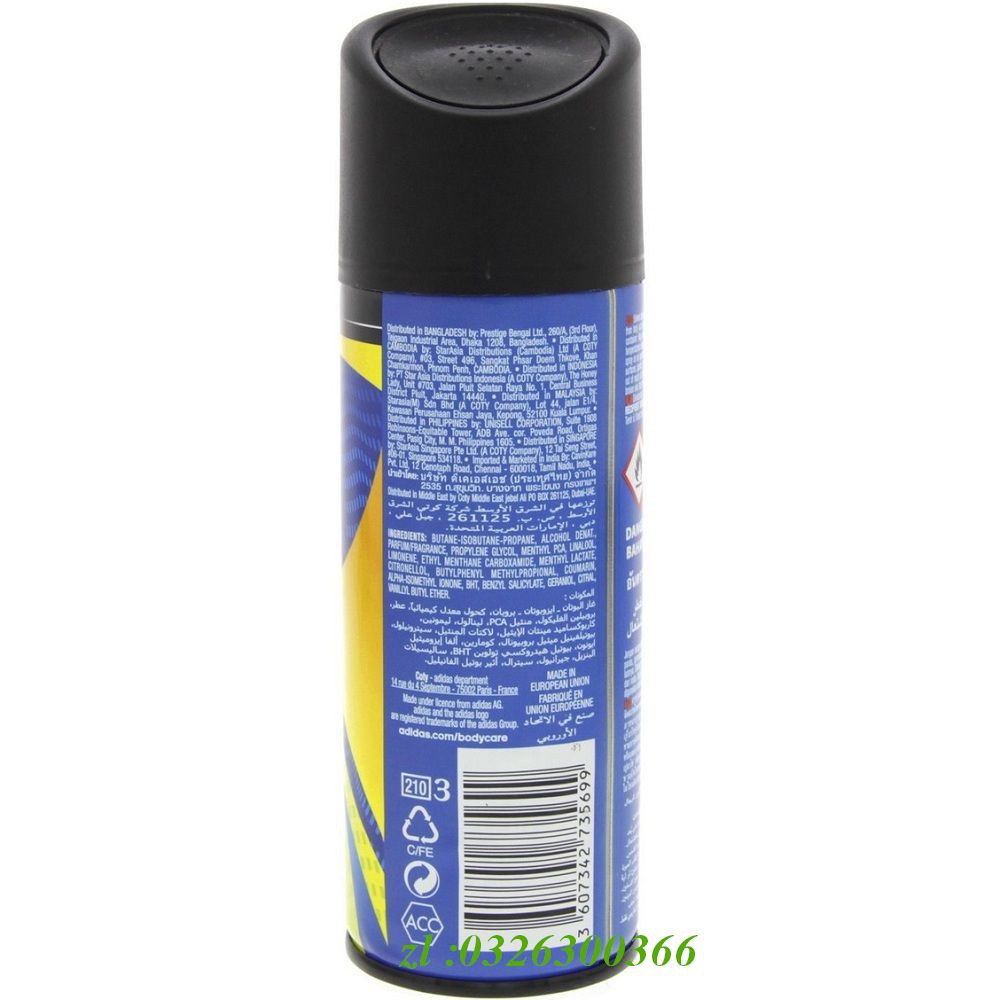 Xịt Khử Mùi Nam 150Ml Adidas Get Ready!