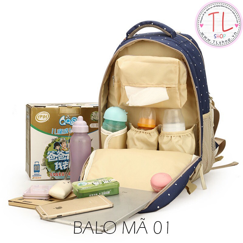 Balo kiểu lớn, dùng đựng đồ trẻ em, phù hợp cho các bà mẹ bỉm sữa khi đi du lịch