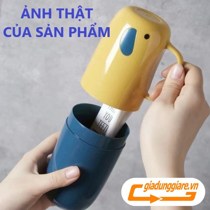 Hộp đựng bàn chải kem đánh răng kèm cốc đi du lịch công tác tiện lợi an toàn vệ sinh - giadunggiare.vn