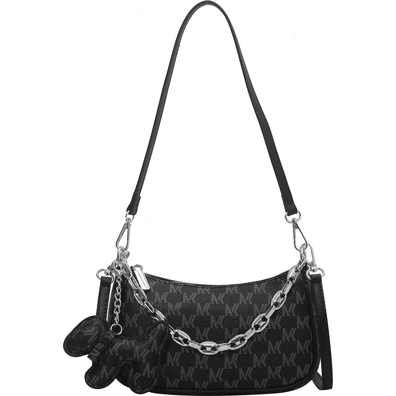 Túi xách đeo vai mk kèm xích + móc đeo 4 màu