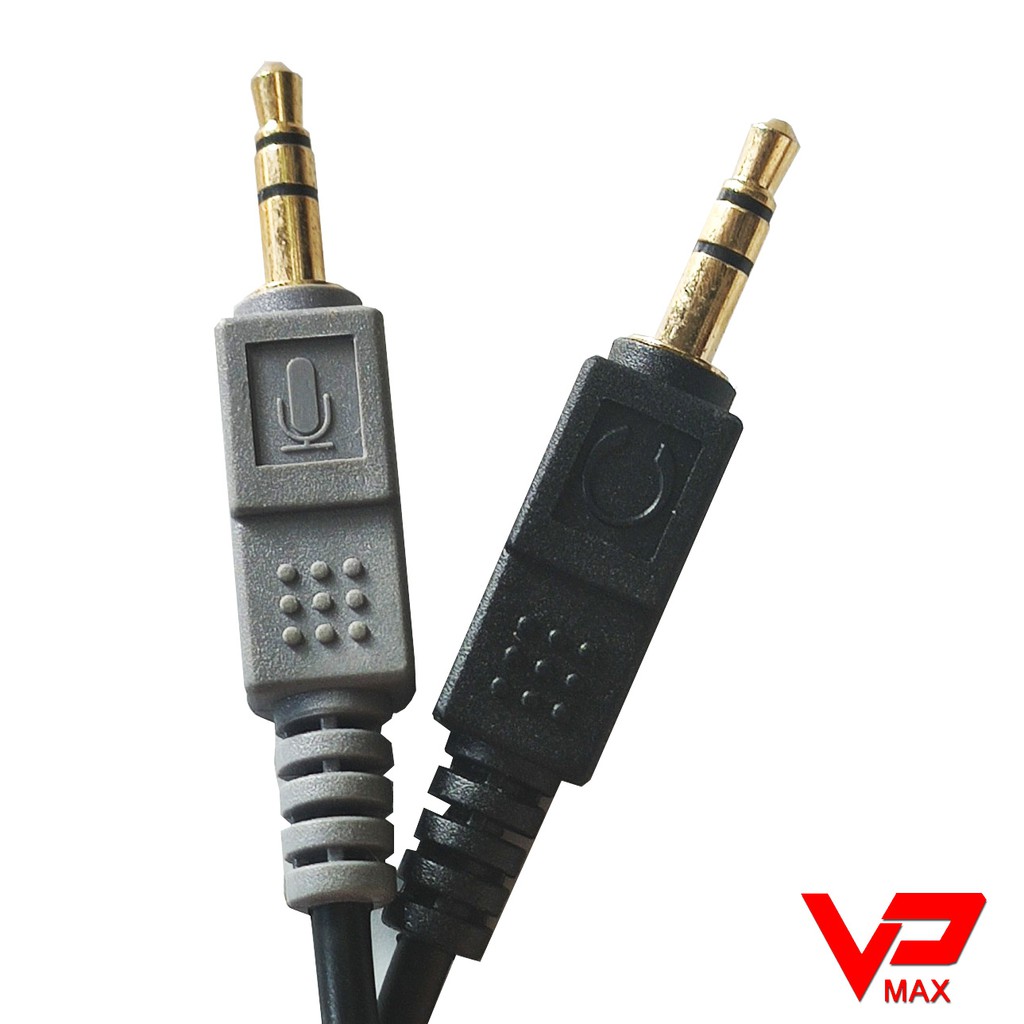 Giắc jack gộp tai nghe và mic ra jack cổng 3.5mm âm, chuyển đổi 2 cổng máy tính thành 1 cổng tai nghe điện thoại