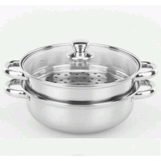 Nồi hấp 2 tầng inox
