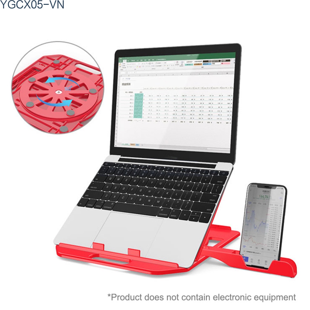 Giá Đỡ Laptop Notebook Xoay 360 Độ Có Thể Gập Lại Kèm Giá Đỡ Cho Ipad Laptop 17 " | BigBuy360 - bigbuy360.vn