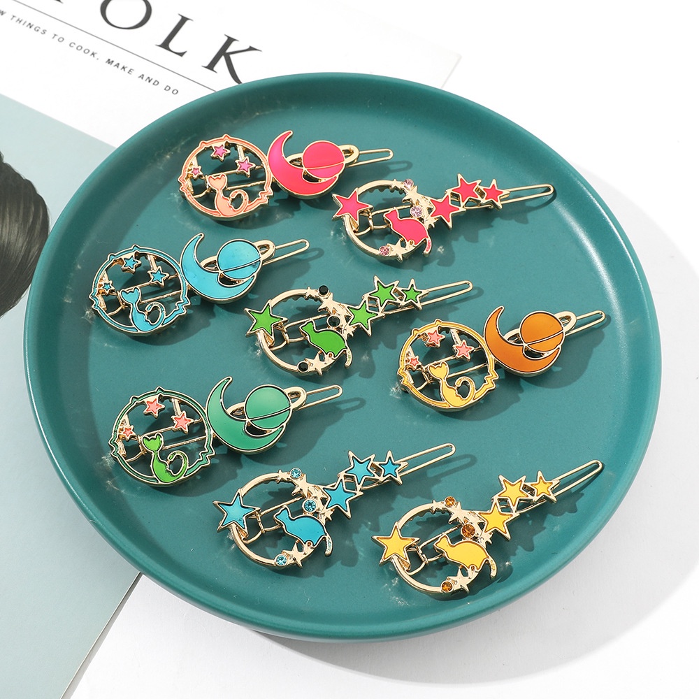 Kẹp TóC HìNh Chú MèO Ngôi Sao MặT Trăng ThờI Trang Cho Nữ