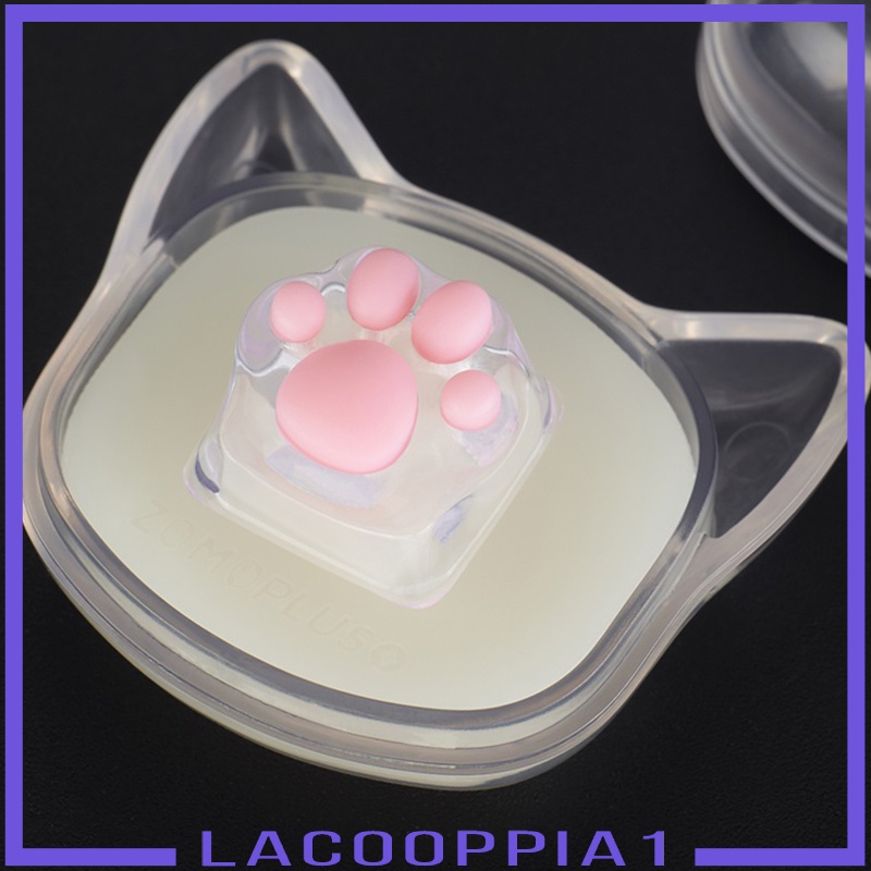 [LACOOPPIA1] Transparent Cat Paw Keycaps Machinery Keyboard keycaps Base for Game Players